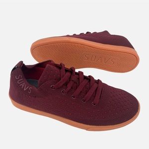 SUAVS | Women's The Zilker Gum Slip-On Knit Sneaker in Vino | 8.5